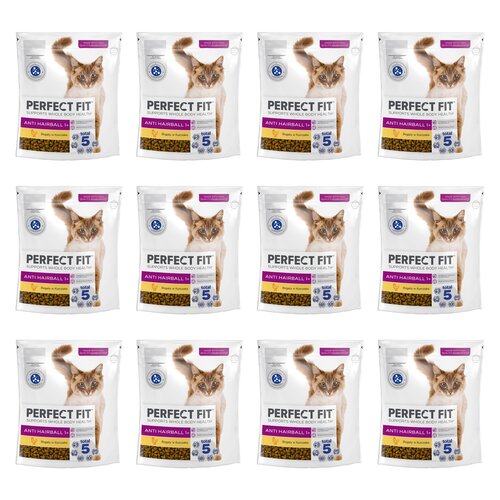 Karma dla kota PERFECT FIT Anti Hairball Kurczak 12 x 750 g
