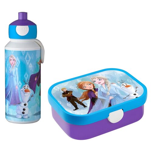 Lunch box MEPAL Campus Frozen 2 + Butelka plastikowa MEPAL Frozen 2 400 ml Wielokolorowy