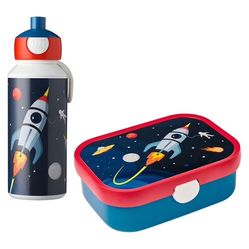Lunch box MEPAL Campus Space + Butelka plastikowa MEPAL Campus Space 400 ml Wielokolorowy