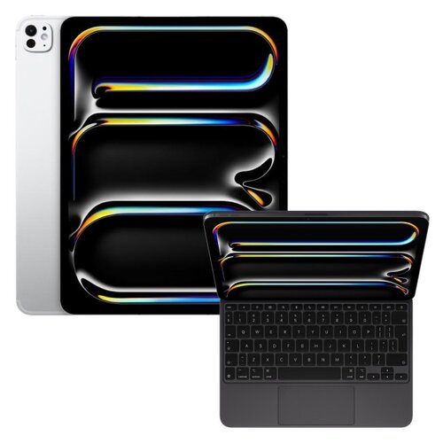 Tablet APPLE iPad Pro 13" 7 gen. 2024 1 TB 5G Wi-Fi Srebrny + Etui na iPad Pro 13 cali APPLE Magic Keyboard Czarny Klawiatura