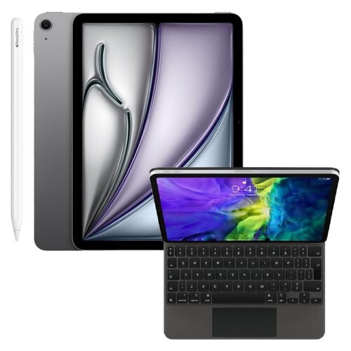 Tablet APPLE iPad Air 11 6 gen. 2024 1 TB Wi-Fi + Etui na iPad Air / iPad Pro APPLE Magic Keyboard + Rysik APPLE Pencil Pro