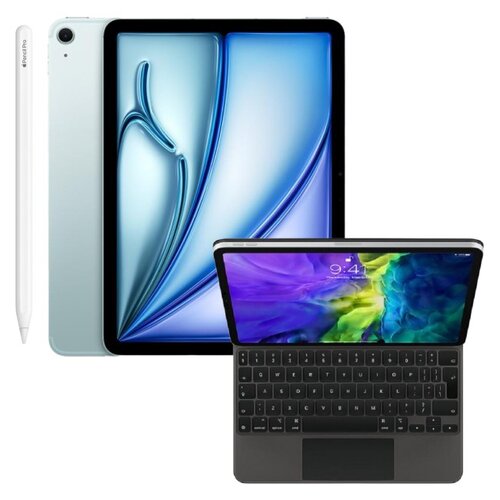 Tablet APPLE iPad Air 11 6 gen. 2024 1 TB 5G Wi-Fi + Etui na iPad Air / iPad Pro APPLE Magic Keyboard + Rysik APPLE Pencil Pro
