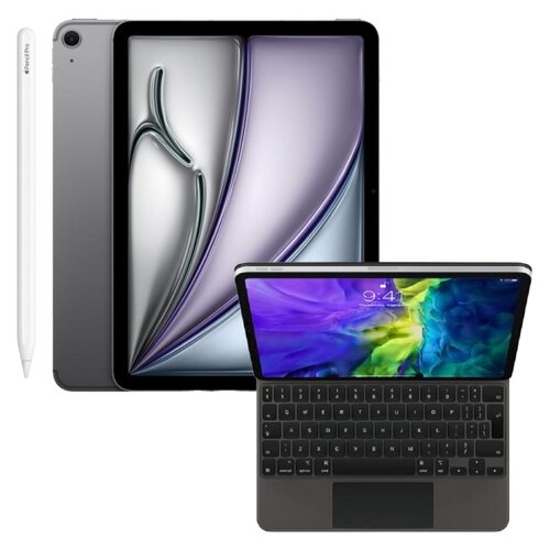 Tablet APPLE iPad Air 11 6 gen. 2024 1 TB 5G Wi-Fi + Etui na iPad Air / iPad Pro APPLE Magic Keyboard + Rysik APPLE Pencil Pro