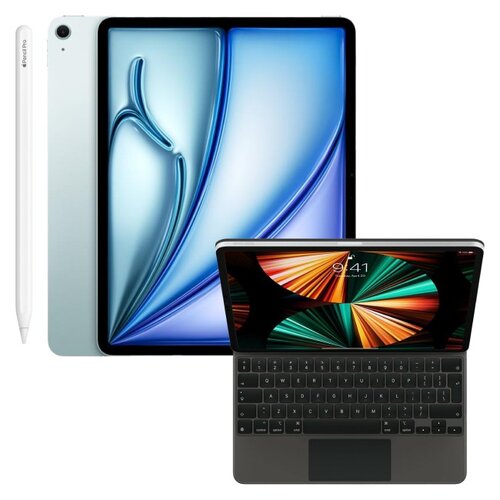 Tablet APPLE iPad Air 13 6 gen. 2024 512 GB Wi-Fi + Etui na iPad Pro APPLE Magic Keyboard + Rysik APPLE Pencil Pro