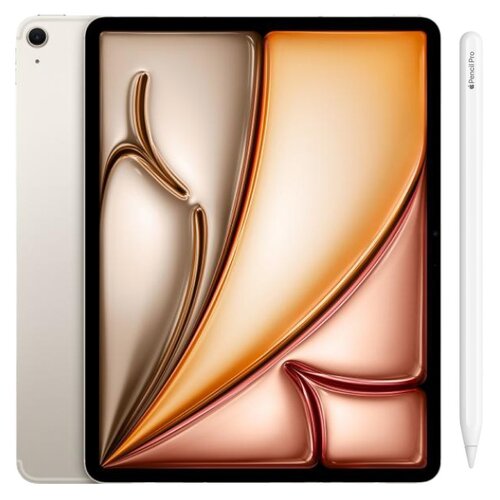 Tablet APPLE iPad Air 13" 6 gen. 2024 1 TB 5G Wi-Fi Księżycowa poświata + Rysik APPLE Pencil Pro
