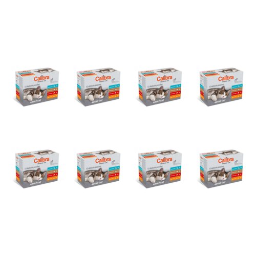 Karma dla kota CALIBRA Premium Adult Multipack (96 x 100 g)