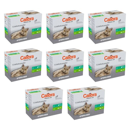 Karma dla kota CALIBRA Premium Sterilised Multipack 96 x 100 g