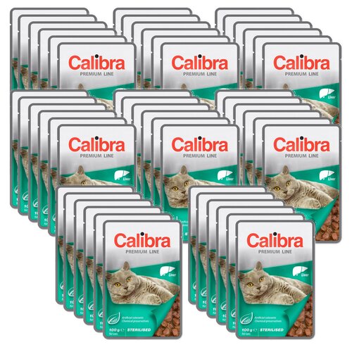 Karma dla kota CALIBRA Premium Sterilised Wątróbka 48 x 100 g