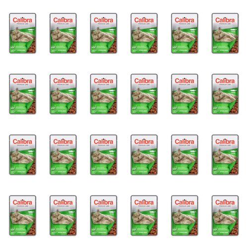 Karma dla kota CALIBRA Premium Sterilised Łosoś 24 x 100 g