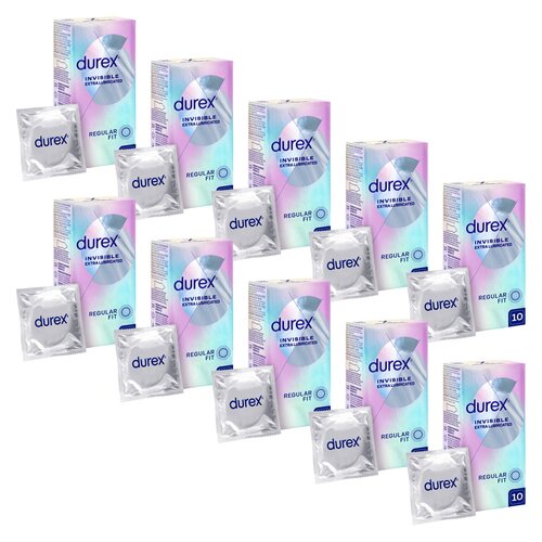Prezerwatywy DUREX Invisible Extra Lubricated 10 x 10 szt.