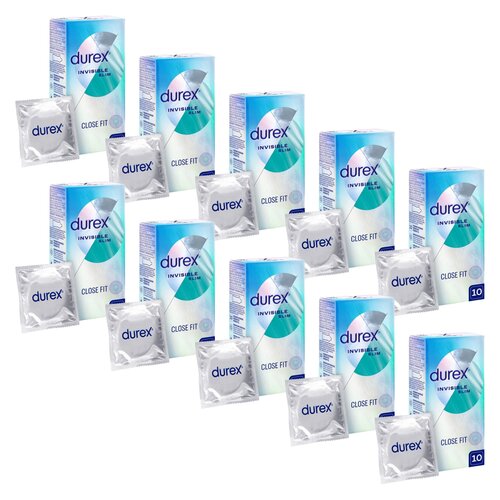 Prezerwatywy DUREX Invisible Slim Close Fit 10 x 10 szt.