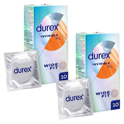 Prezerwatywy DUREX Invisible XL Wide Fit 2 x 10 szt.