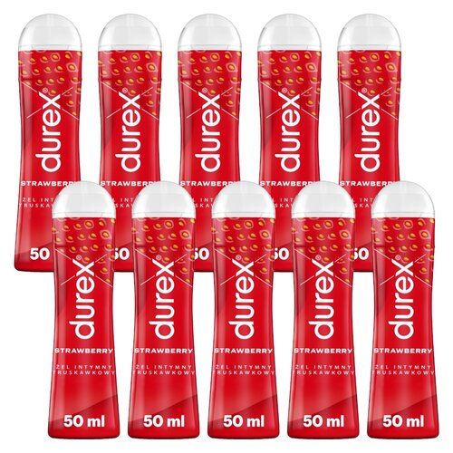 Żel intymny DUREX Truskawkowy 10 x 50 ml
