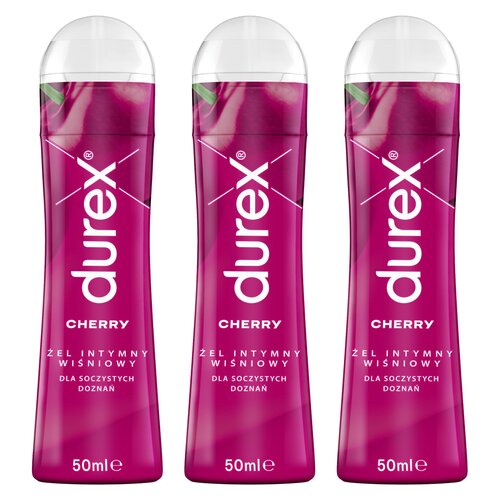 Żel intymny DUREX Wiśniowy 3 x 50 ml