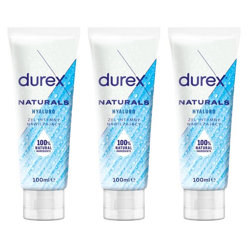 Żel intymny DUREX Naturals Hyaluro 3 x 100 ml