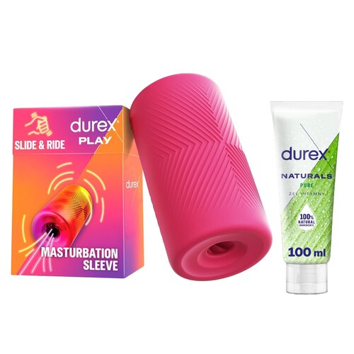 Masturbator DUREX Play Slide&Ride + Żel intymny DUREX Naturals Pure 100 ml
