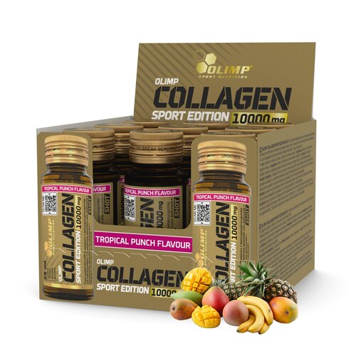 Kolagen OLIMP Collagen Sport Edition Shot Tropikalny 9 x 25 ml