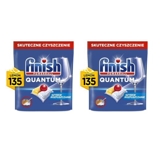 Kapsułki do zmywarek FINISH Powerball Quantum Lemon - 270 szt.