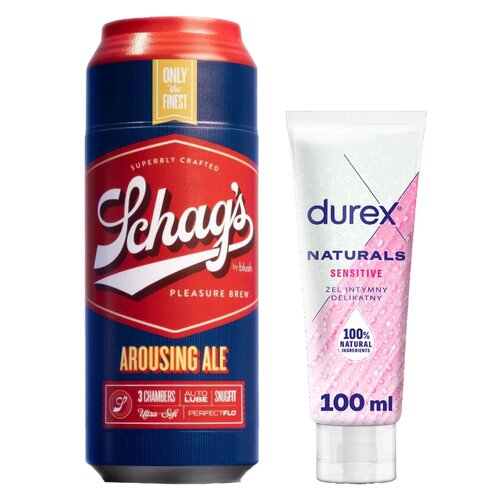 Masturbator BLUSH Schag's Arousing Ale Frosted + Żel intymny DUREX Sensitive 100 ml