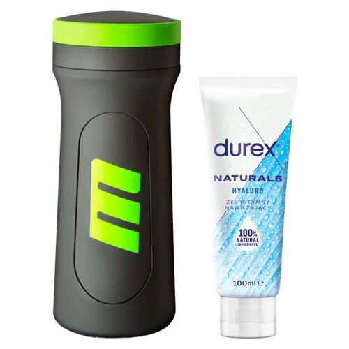 Masturbator BLUSH M for Men M2 Superior Stroker + Żel intymny DUREX Naturals Hyaluro 100 ml