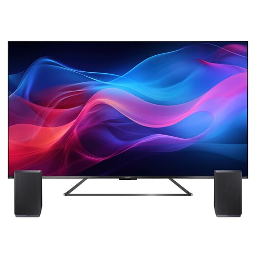 Telewizor SHARP 65GR8465E 65" LED 4K 144Hz Google TV Dolby Atmos Dolby Vision HDMI 2.1 + Kolumny głośnikowe SHARP CP-AWS 2001 Czarny (2 szt.)