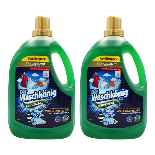 Żel do prania DER WASCHKONIG Uniwersalny 2 x 3305 ml