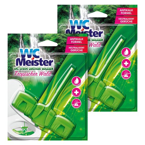 Kostka do WC WC MEISTER Aktiv kraft Zapach lasu  2 x 45g