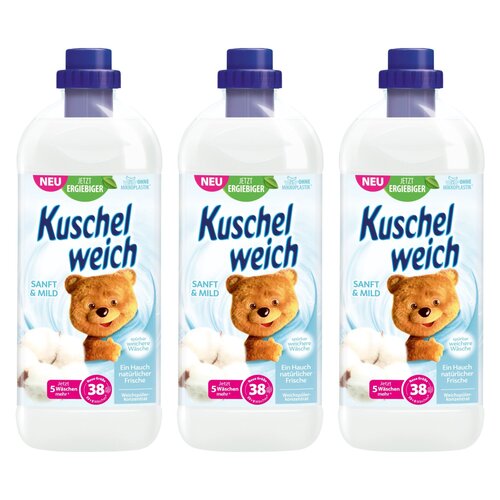 Płyn do płukania KUSCHELWEICH Sanft&Mild Biały 3 x 1000 ml