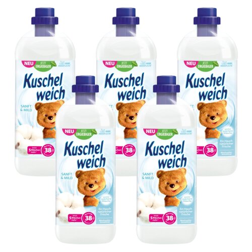 Płyn do płukania KUSCHELWEICH Sanft&Mild Biały 5 x 1000 ml