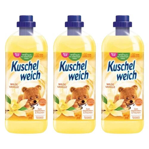Płyn do płukania KUSCHELWEICH Wilde Vanille Żółty 3 x 1000 ml