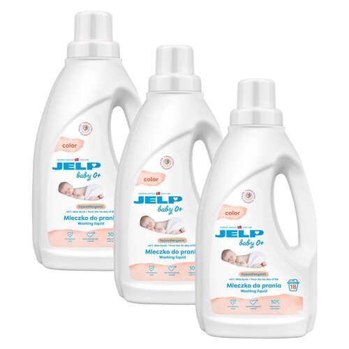 Płyn do prania JELP Baby 0+ Color 3 x 1500 ml