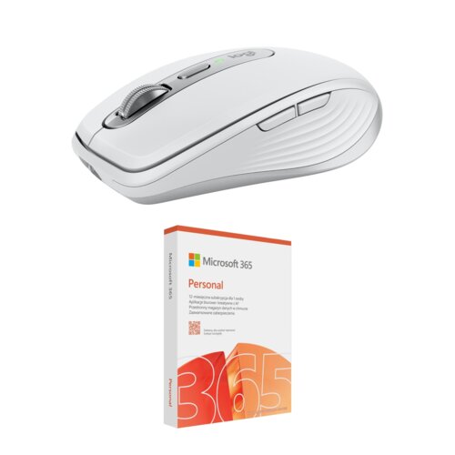 Mysz LOGITECH Anywhere 3s for MAC Jasnoszary + Program MICROSOFT 365 Personal
