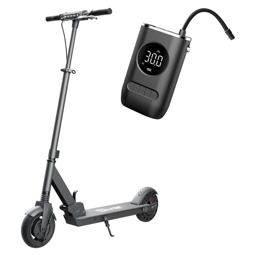 Hulajnoga elektryczna MOTUS Siver City 20km 250W 8" Czarny + Pompka rowerowa BECOOL BC-PP2508