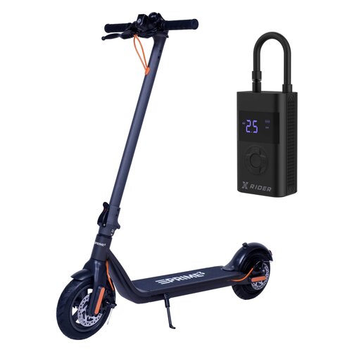 Hulajnoga elektryczna PRIME3 EES62 40 km 350W 8.5" Czarny + Pompka rowerowa XRIDER z funkcją powerbank XR00AP01