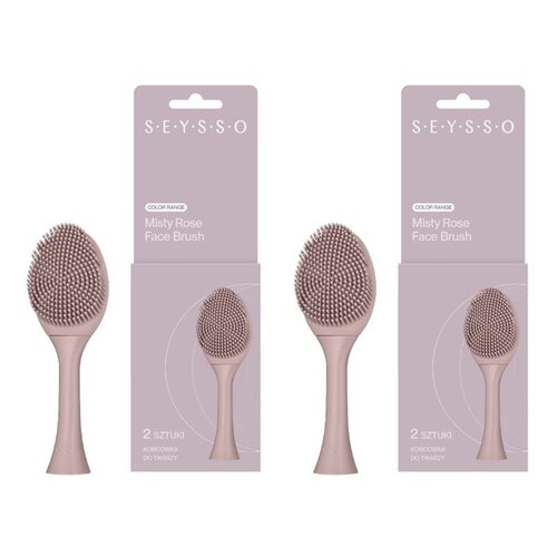 Oryginalna końcówka do szczoteczki SEYSSO Color Face Brush (2 szt.) Misty Rose