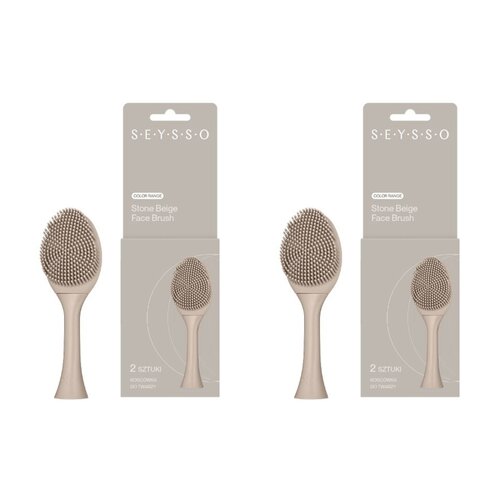Oryginalna końcówka do szczoteczki SEYSSO Color Face Brush (2 szt.) Stone Beige