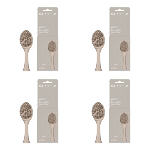 Oryginalna końcówka do szczoteczki SEYSSO Color Face Brush (4 szt.) Stone Beige