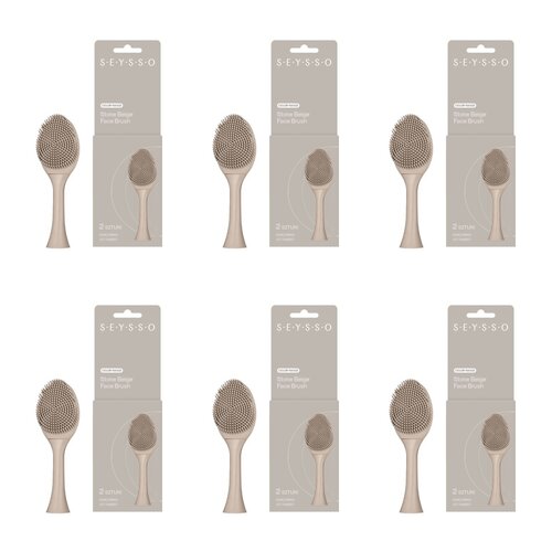 Oryginalna końcówka do szczoteczki SEYSSO Color Face Brush (6 szt.) Stone Beige
