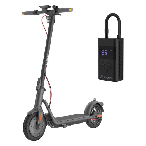 Hulajnoga elektryczna NAVEE V25I Pro 25 km 350W 10'' Czarny + Pompka rowerowa XRIDER z funkcją powerbank XR00AP01