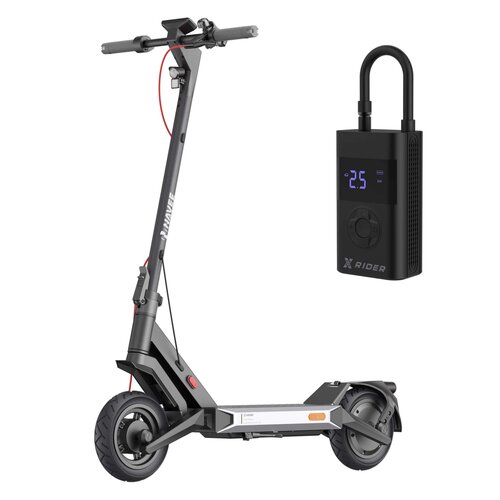 Hulajnoga elektryczna NAVEE S40 40 km 350W Amortyzacja 10'' Czarny + Pompka rowerowa XRIDER z funkcją powerbank XR00AP01