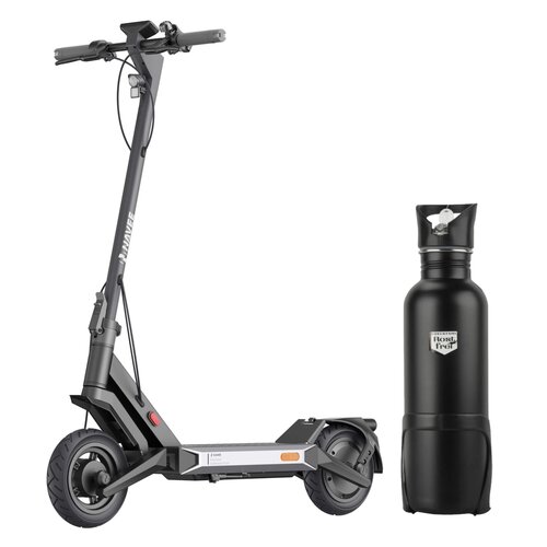 Hulajnoga elektryczna NAVEE S60 60 km 450W Amortyzacja 10'' Czarny + Bidon termiczny FISCHER z uchwytem 86057 750 ml