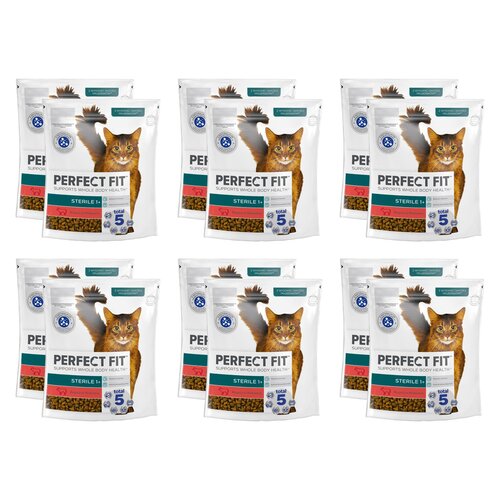 Karma dla kota PERFECT FIT Sterile Beef 12 x 750 g