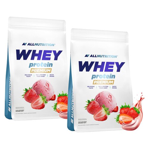 Odżywka białkowa ALLNUTRITION Whey Protein Premium Truskawkowy (2 x 700 g)