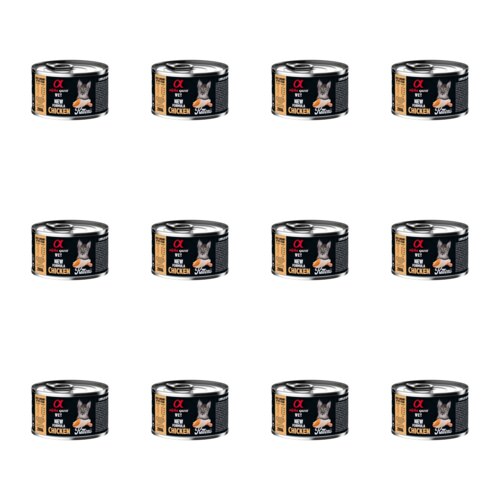 Karma dla kota ALPHA SPIRIT Kittens Chicken Kurczak 12 x 200 g
