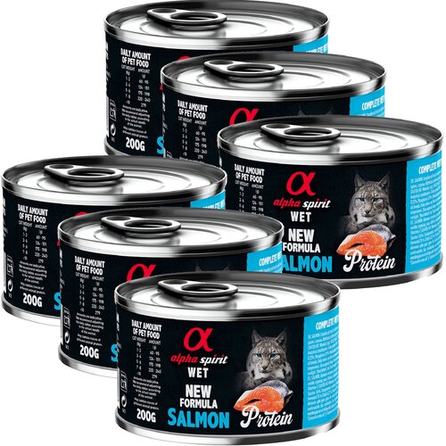 Karma dla kota ALPHA SPIRIT Protein Salmon 6 x 200 g