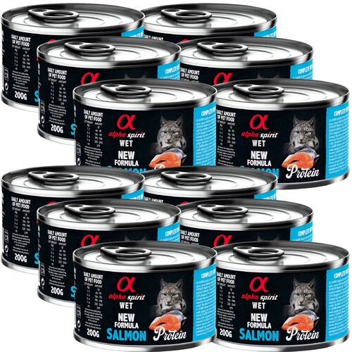 Karma dla kota ALPHA SPIRIT Protein Salmon 12 x 200 g