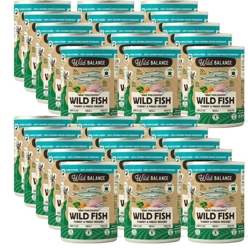 Karma dla psa WILD BALANCE Indyk z rybą 30 x 400 g