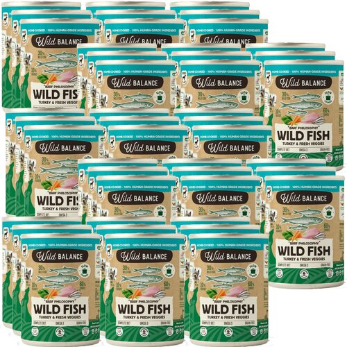 Karma dla psa WILD BALANCE Indyk z rybą 45 x 400 g