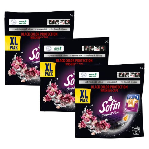 Kapsułki do prania SOFIN Complete Care Black Color Protection 126 szt.
