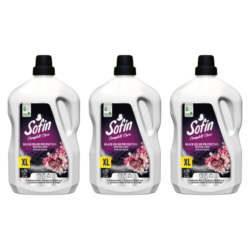 Płyn do prania SOFIN Complete Care Black Color Protection Washing Liquid 3 x 2500 ml